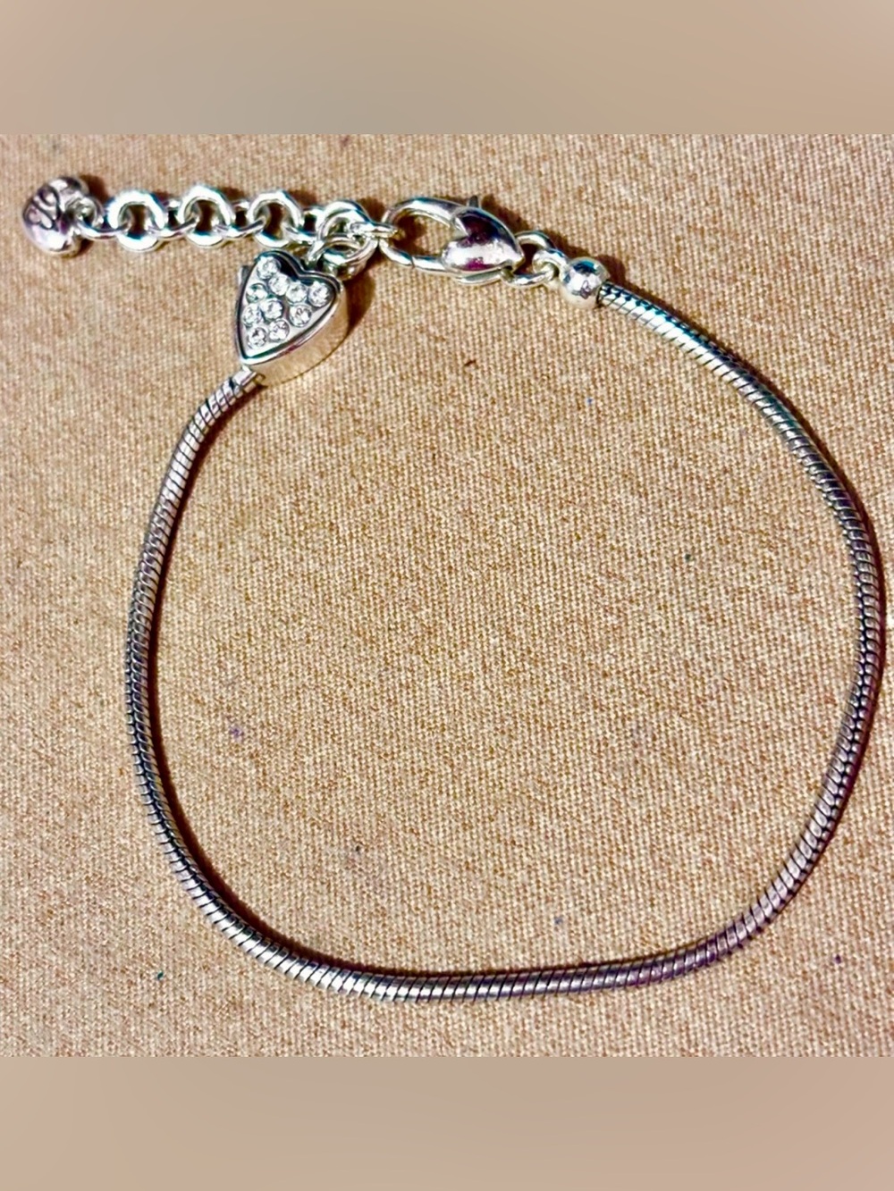 🆕 Brighton Mini Charm silver bracelet Fits mini & regular charms and beads NWOT